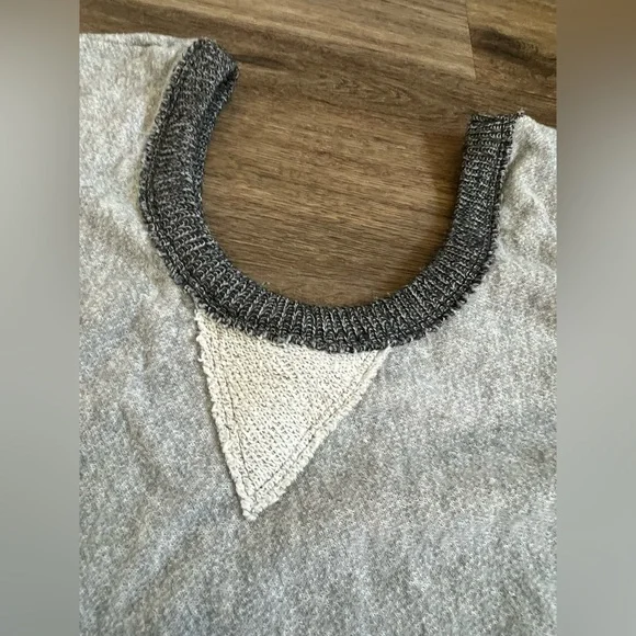 FP Beach Women's Long Sleeve Pullover Lightweight Knit Sweater Gray Size Large - Picture 3 of 6